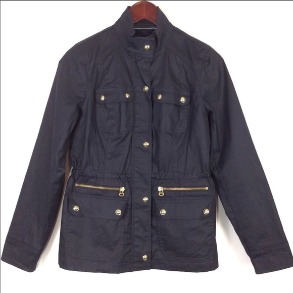 tommy hilfiger blue rain jacket